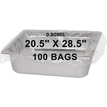 20.5X28.5 inches Poly Pan Liners 0.8 Mil Full Pan Sheet PTL